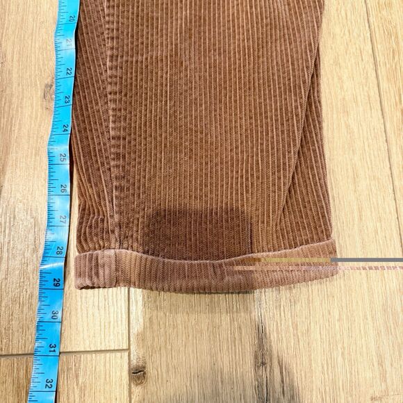 VTG Eddie Bauer Womens Wide Whale Corduroy Pants Sz 12 Pleated Baggy Classic 90s - Picture 8 of 9